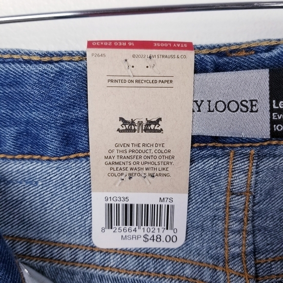 Levi's SilverTab Stay Loose Straight Leg Boy's Jeans NWT sizes 12-20 - Picture 9 of 11